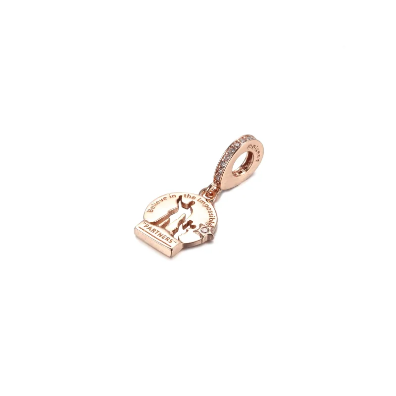 (imagine pentru) Talisman pandantiv Pandora cu Disney Parks Partners din aur rose - 789269C01 - Vizualizare 2