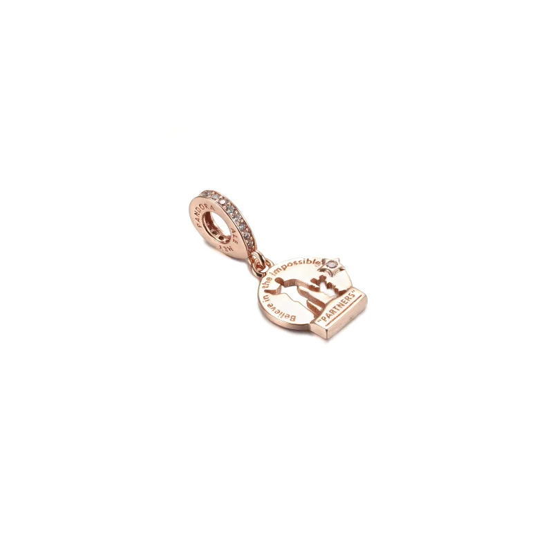 (imagine pentru) Talisman pandantiv Pandora cu Disney Parks Partners din aur rose - 789269C01 - Vizualizare 4