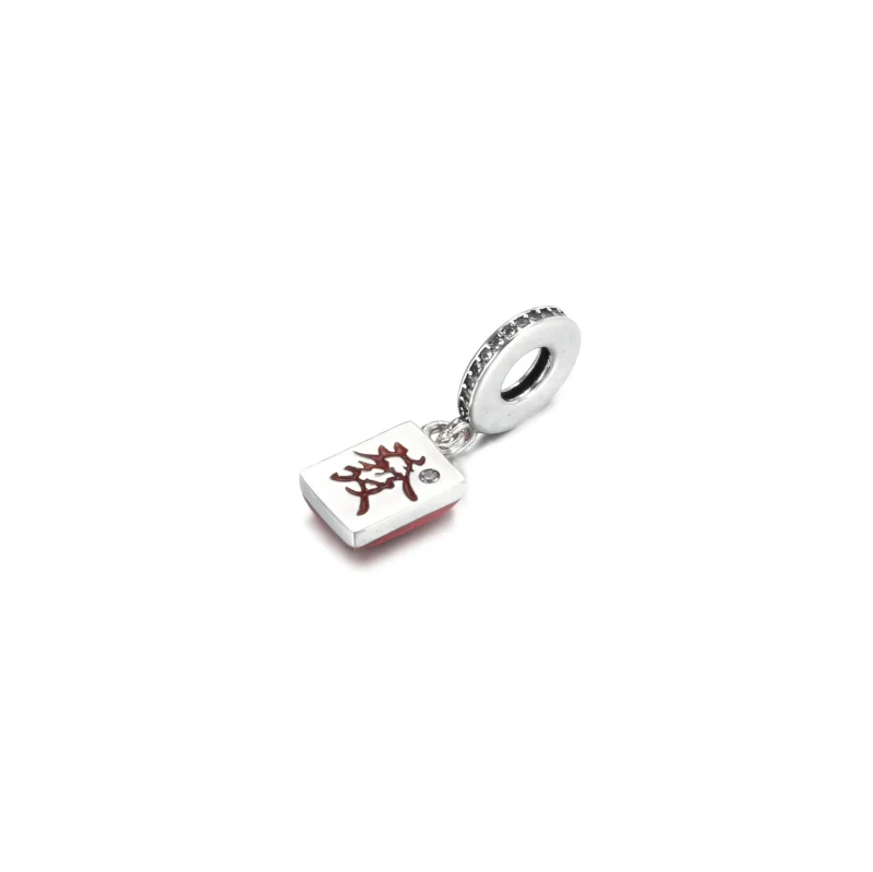 (imagine pentru) Talisman pandantiv Pandora cu Mahjong din argint - 799277C01 - Vizualizare 2