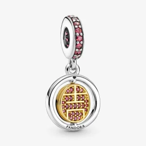 (imagine pentru) Talisman pandantiv Pandora cu Învârtind Lucky în două nuanțe - 769282C01