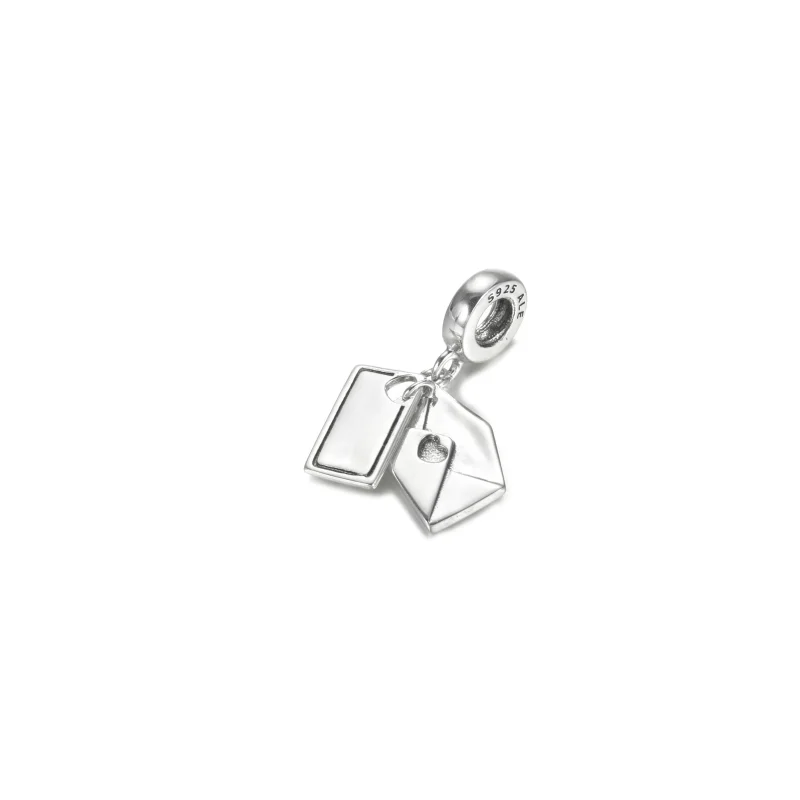 (imagine pentru) Talisman pandantiv Pandora cu Scrisoare gravabilă și plic din argint - 799274C00 - Vizualizare 2