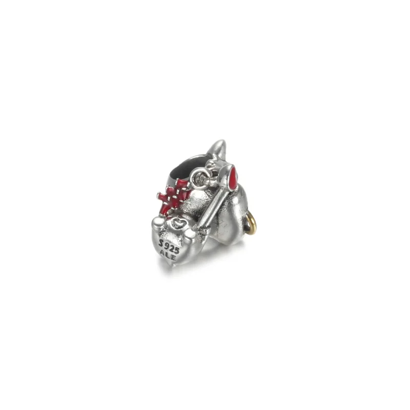 (imagine pentru) Talisman Pandora Cute Ox în două nuanțe - 799268C01 - Vizualizare 4