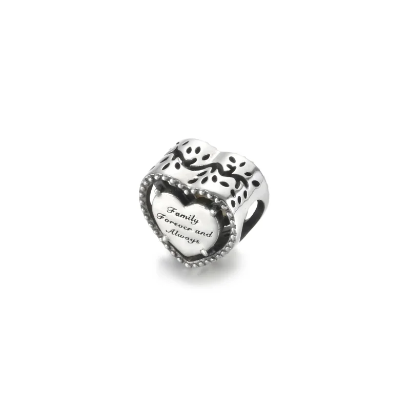 (imagine pentru) Talisman Pandora Inima si arborele genealogic ajurată din argint - 799413C01 - Vizualizare 3