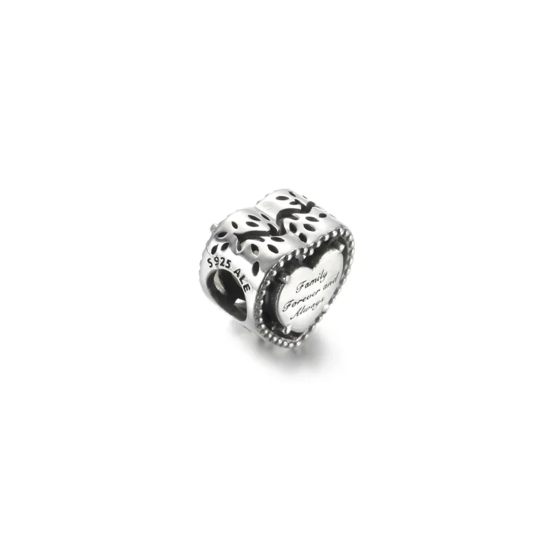 (imagine pentru) Talisman Pandora Inima si arborele genealogic ajurată din argint - 799413C01 - Vizualizare 4