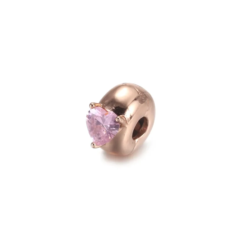 (imagine pentru) Talisman solitaire cu fixare ușoară cu inimă albastră - 789203C02 - Vizualizare 4