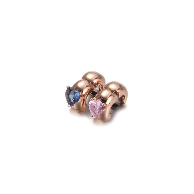 (imagine pentru) Talisman solitaire cu fixare ușoară cu inimă albastră - 789203C02 - Vizualizare 6