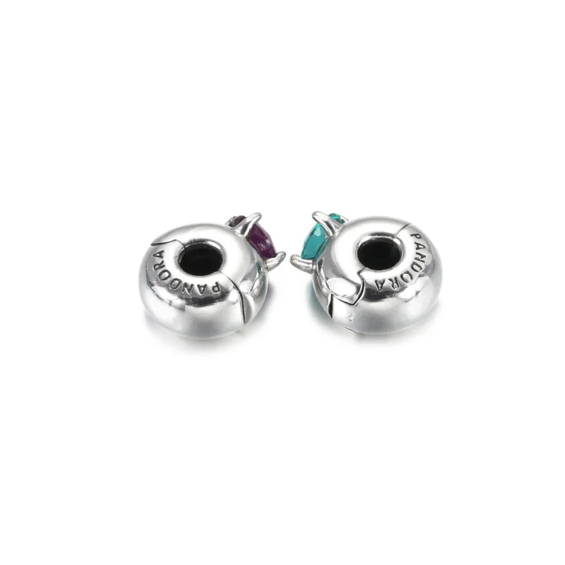 (imagine pentru) Talisman solitaire rotund violet cu fixare ușoară - 799204C02 - Vizualizare 6