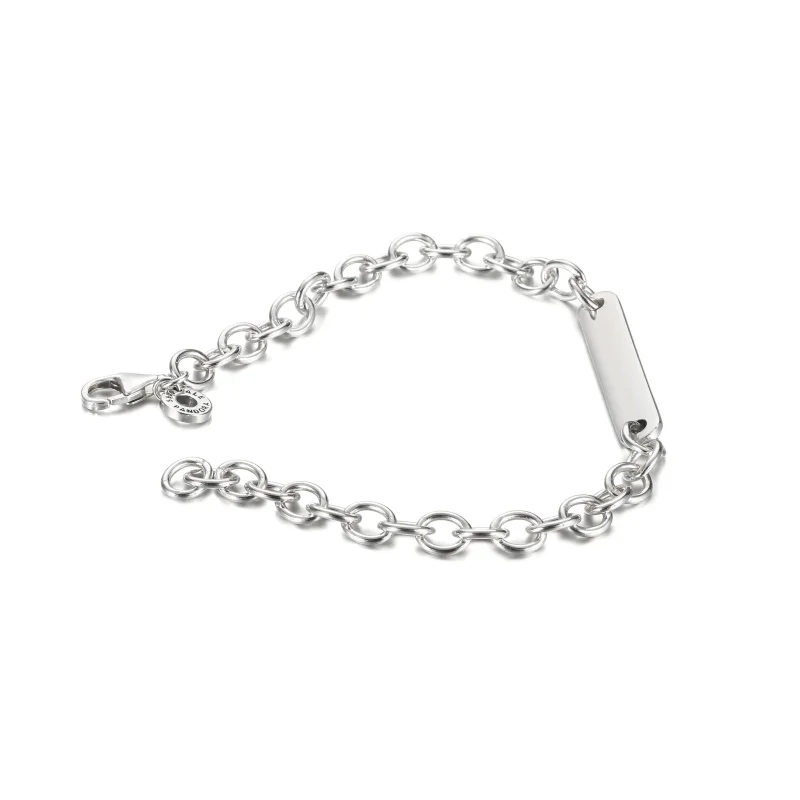 (imagine pentru) Brățară PANDORA cu element gravabil în formă de bară - 599523C00 - Vizualizare 4