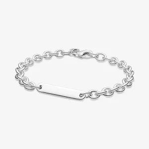 (imagine pentru) Brățară PANDORA cu element gravabil în formă de bară - 599523C00