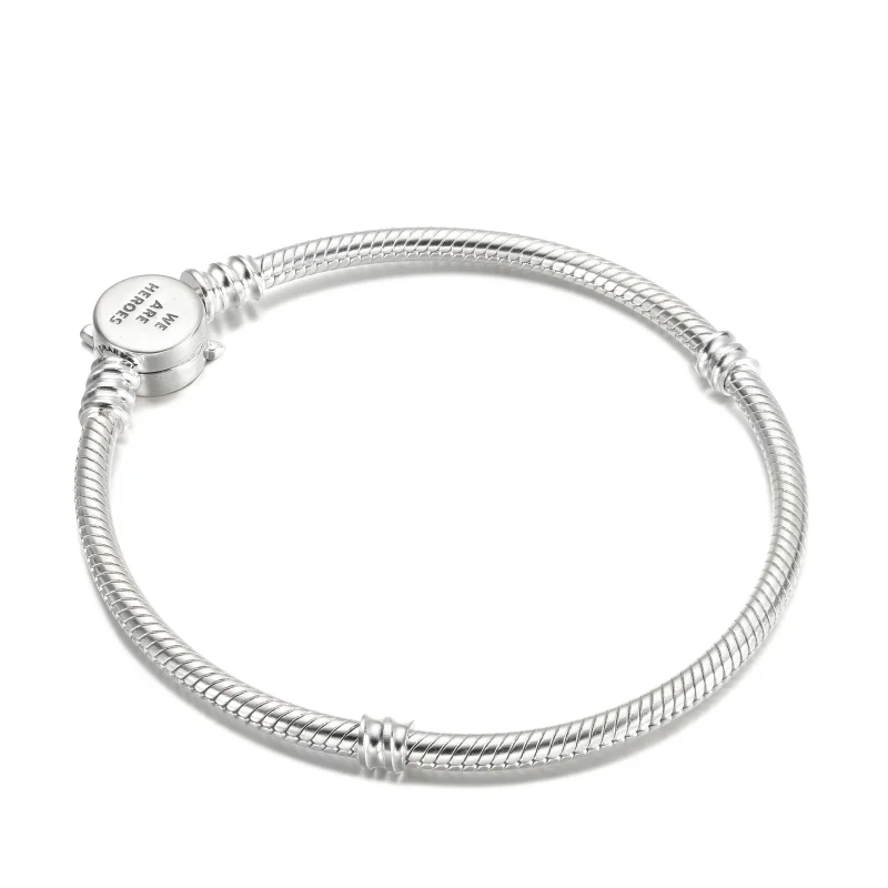 (imagine pentru) Brățară Pandora Moments Marvel The Avengers Logo Clasp Snake Chain - 590784C00 - Vizualizare 3