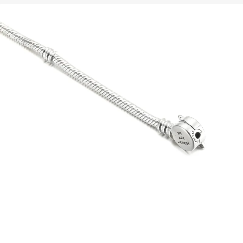 (imagine pentru) Brățară Pandora Moments Marvel The Avengers Logo Clasp Snake Chain - 590784C00 - Vizualizare 5