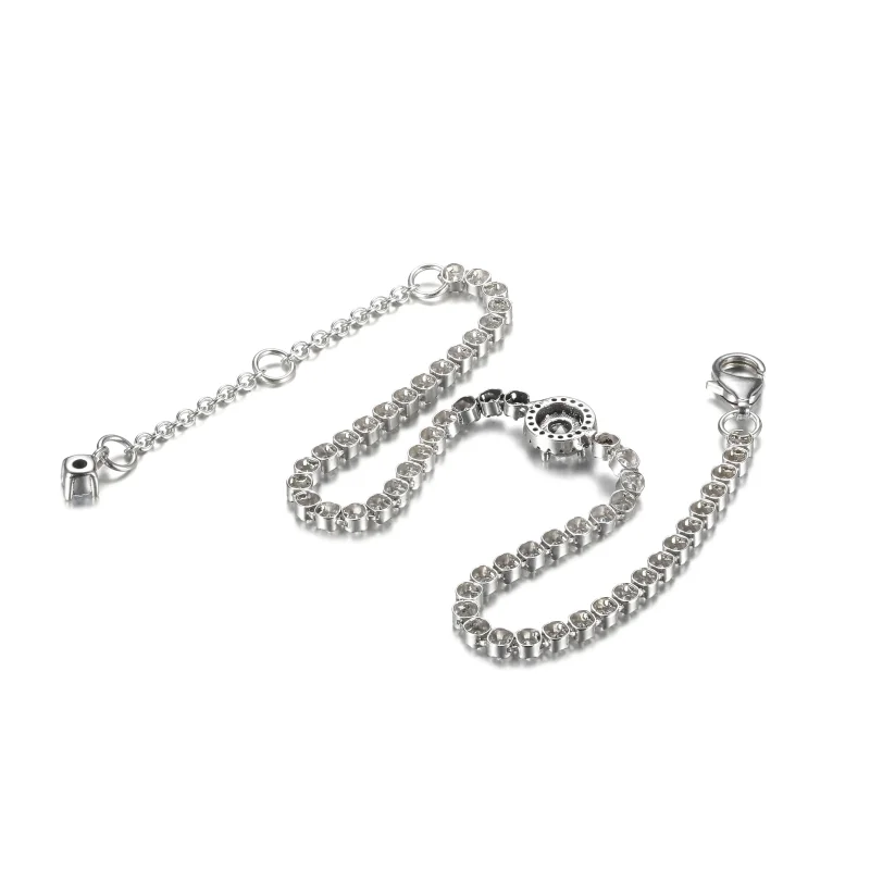 (imagine pentru) Brățară PANDORA Sparkling Halo Tennis - 599416C01 - Vizualizare 4