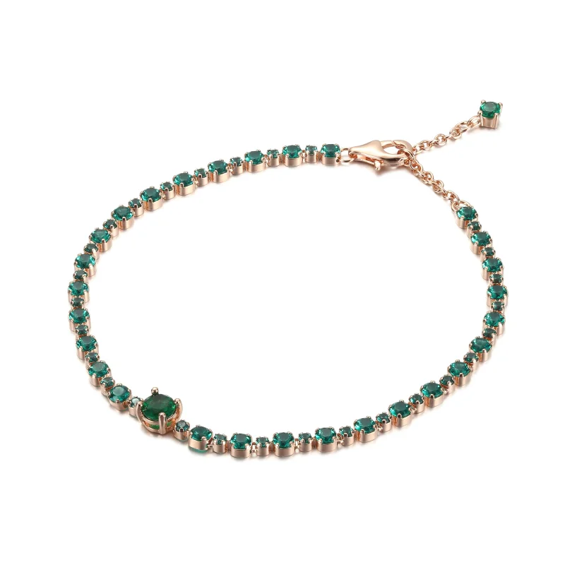 (imagine pentru) Brățară PANDORA Sparkling Pavé Tennis - 580044C01 - Vizualizare 2