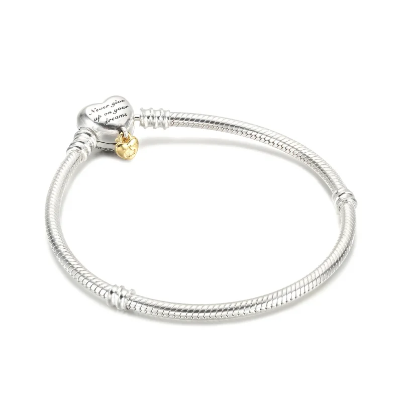 (imagine pentru) Brățară prințesă Disney Pandora Moments Heart Snake Chain - 569563C01 - Vizualizare 3