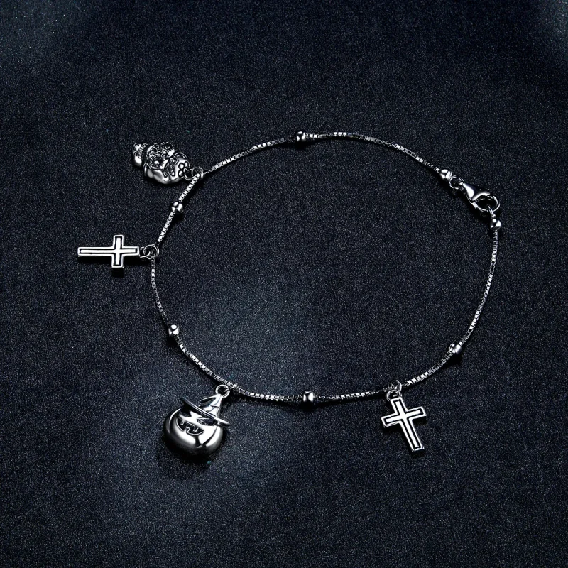 (imagine pentru) Bratara argintie de Halloween in stil Pandora - BSB051 - Vizualizare 3