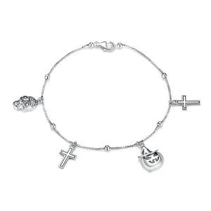 (imagine pentru) Bratara argintie de Halloween in stil Pandora - BSB051