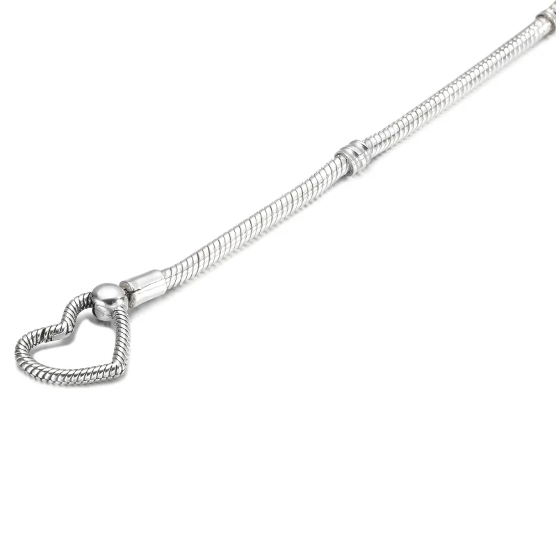 (imagine pentru) Bratara Pandora Moments cu inchidere inima cu lant de sarpe - 599539C00 - Vizualizare 4