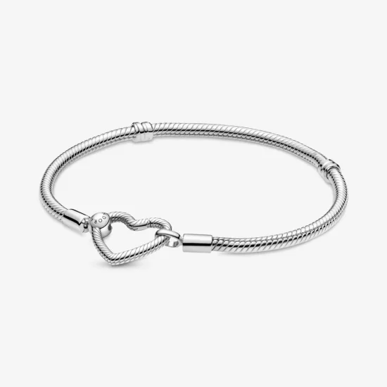 (imagine pentru) Bratara Pandora Moments cu inchidere inima cu lant de sarpe - 599539C00