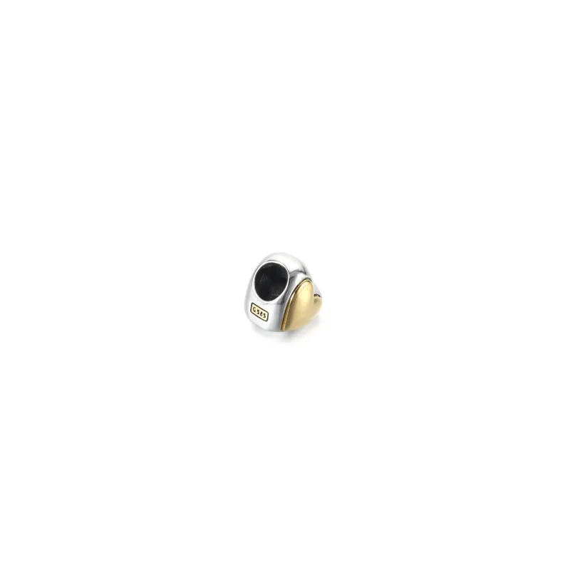 (imagine pentru) Breloc PANDORA cu inimă aurie în formă de cupolă - 799415C00 - Vizualizare 4