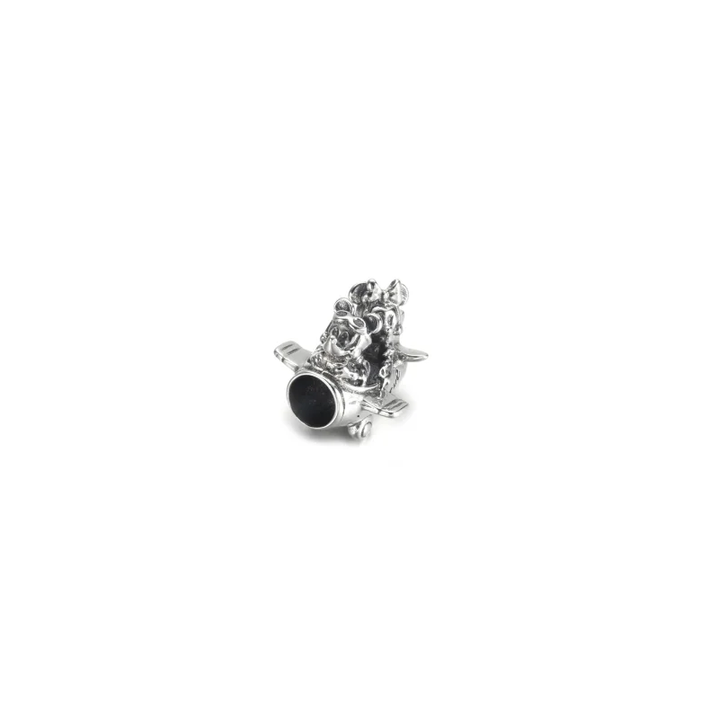 (imagine pentru) Breloc PANDORA Disney cu avionul lui Mickey Mouse și Minnie Mouse - 790108C00 - Vizualizare 2
