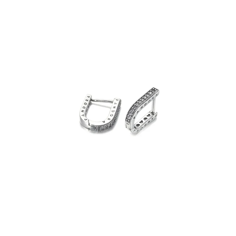 (imagine pentru) Cercei cu formă de U PANDORA - 299488C01 - Vizualizare 2