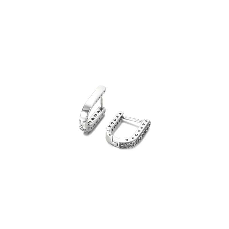 (imagine pentru) Cercei cu formă de U PANDORA - 299488C01 - Vizualizare 4