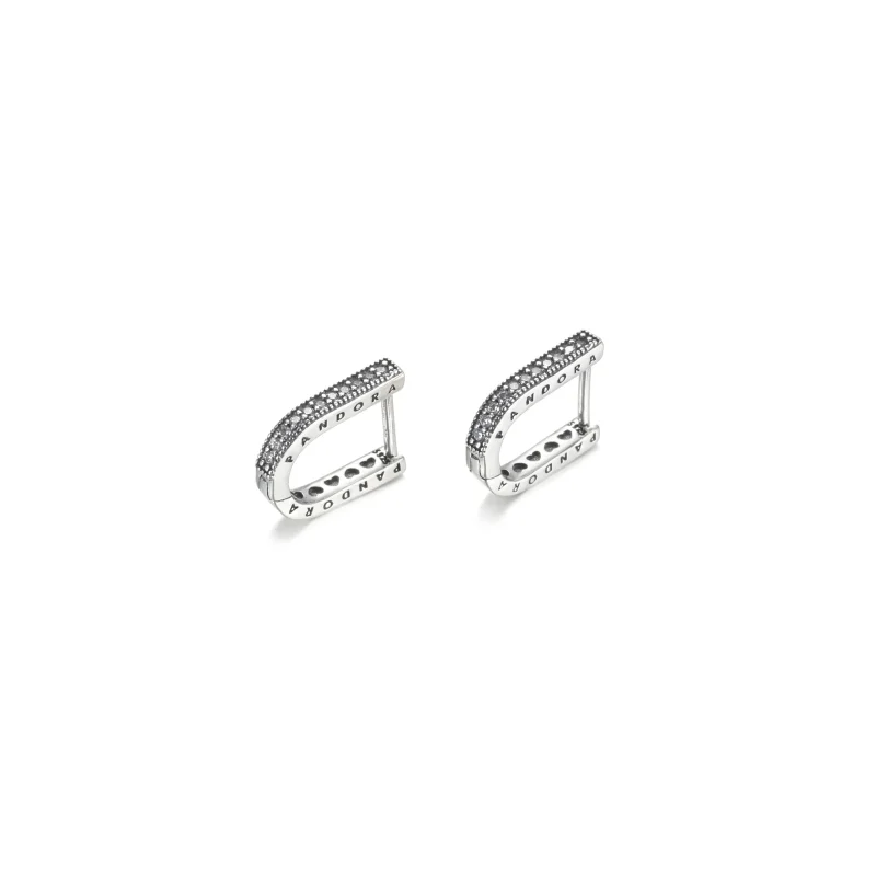 (imagine pentru) Cercei cu formă de U PANDORA - 299488C01 - Vizualizare 5