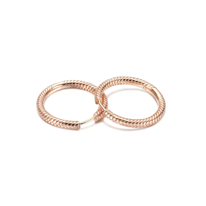 (imagine pentru) Cercei Pandora Moments Charm Hoop - 289532C00 - Vizualizare 5