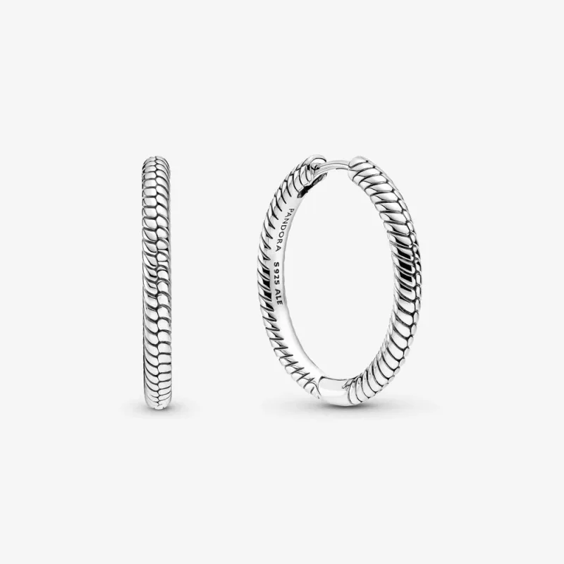 (imagine pentru) Cercei Pandora Moments Charm Hoop - 299532C00