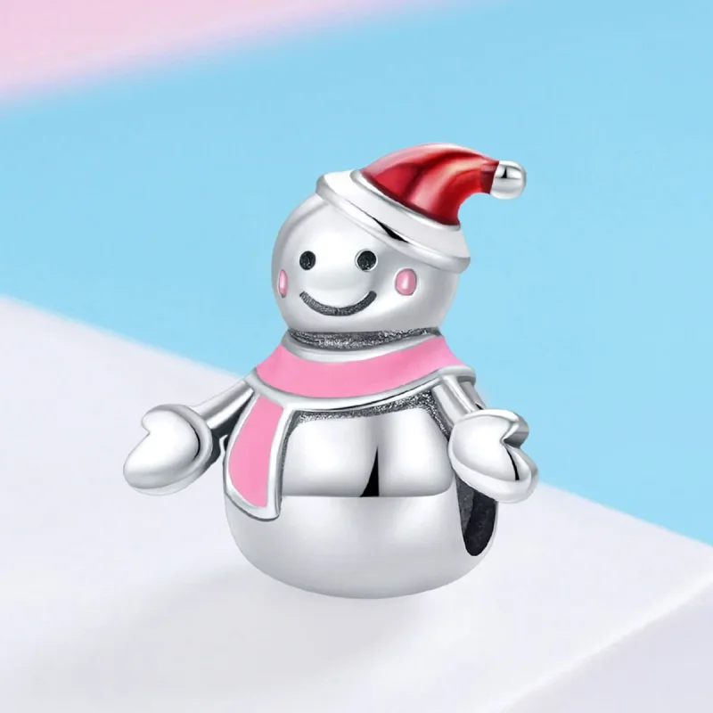 (imagine pentru) Charm Miss Snow în stil Pandora, argintiu - SCC854 - Vizualizare 2