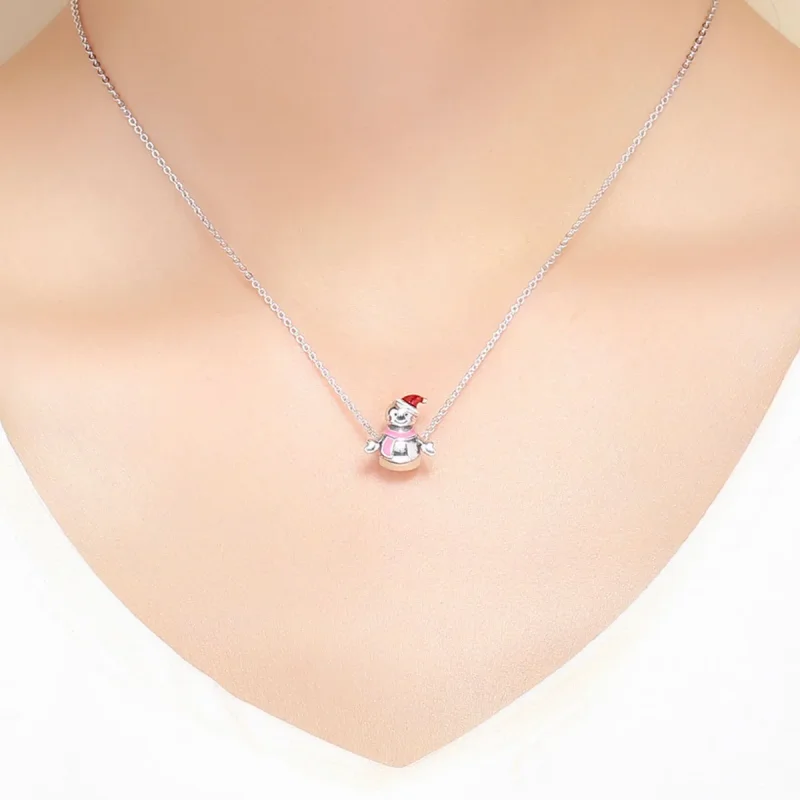 (imagine pentru) Charm Miss Snow în stil Pandora, argintiu - SCC854 - Vizualizare 5