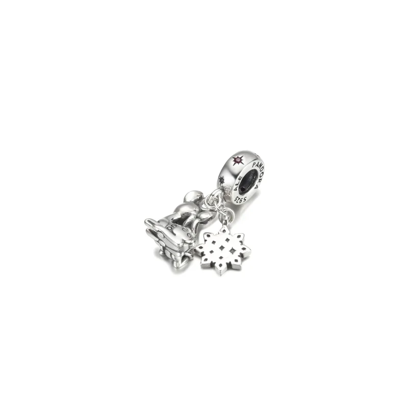 (imagine pentru) Charm PANDORA Disney Bambi & Thumper - 799647C01 - Vizualizare 3