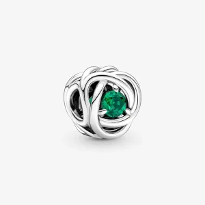 (imagine pentru) Charm PANDORA May Green Eternity Circle - 790065C08