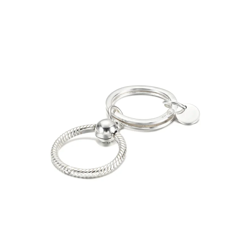 (imagine pentru) Inel cheie Pandora Moments Charm - 399566C00 - Vizualizare 3