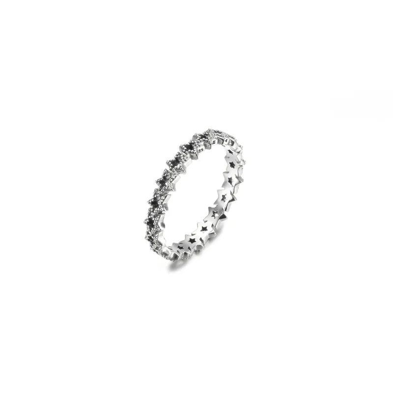(imagine pentru) Inel PANDORA Band of Asymmetric Stars - 190029C00 - Vizualizare 3
