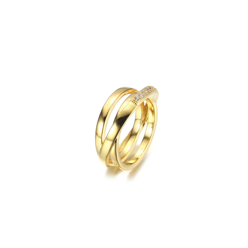 (imagine pentru) Inel PANDORA Crossover Pavé Triple Band - 169057C01 - Vizualizare 5