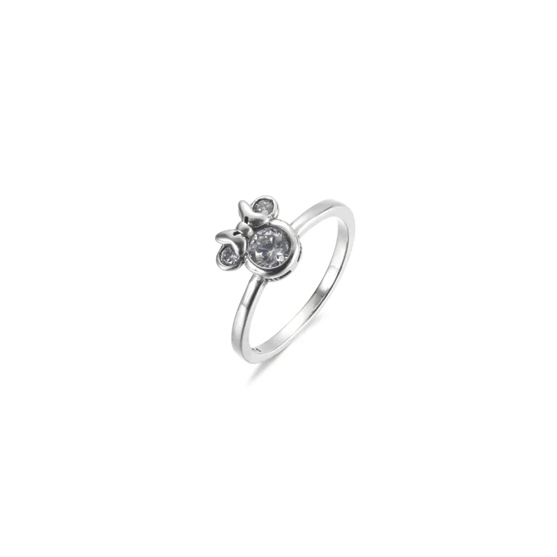 (imagine pentru) Inel PANDORA Disney Minnie Mouse cu cap strălucitor - 190074C01 - Vizualizare 2