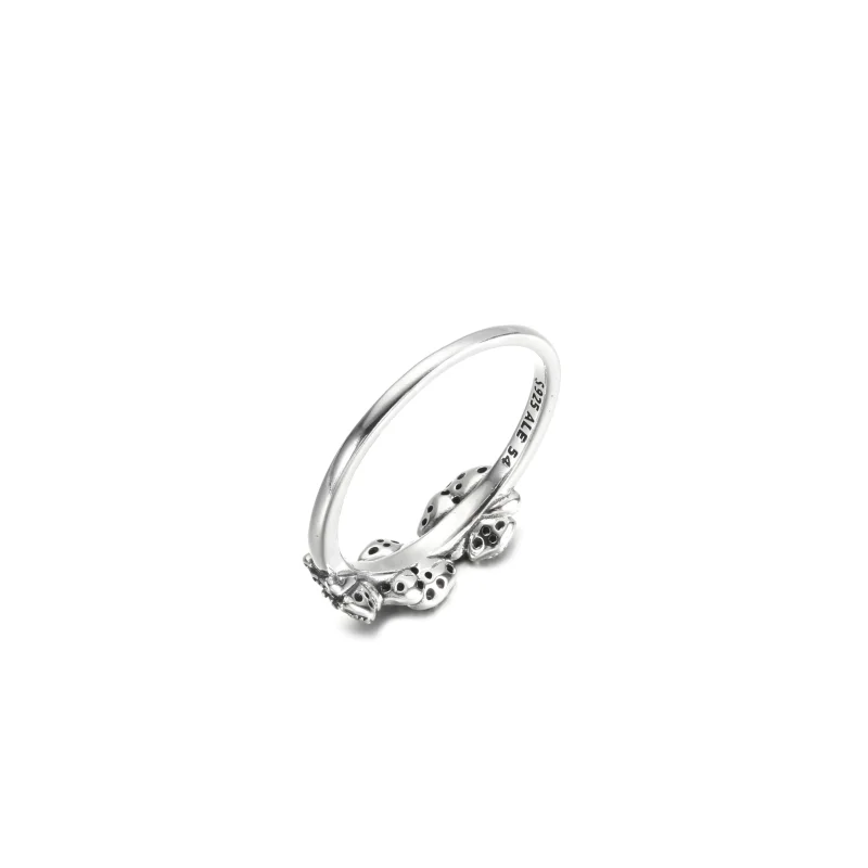 (imagine pentru) Inel PANDORA Triple Pansy Flower - 190786C01 - Vizualizare 5