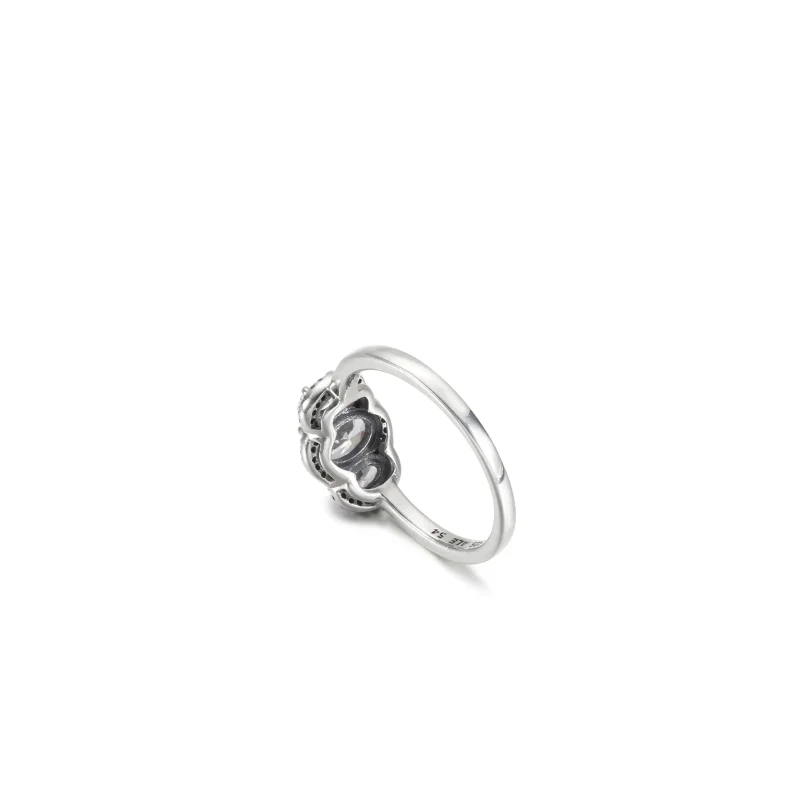 (imagine pentru) Inel vintage PANDORA cu trei pietre - 190049C01 - Vizualizare 5