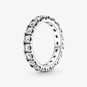 Inelul eternitate PANDORA cu rând scânteietor - 190050C01 (imagine pentru) Inelul eternitate PANDORA cu rând scânteietor - 190050C01