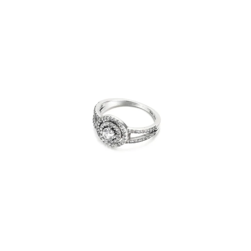 (imagine pentru) Inelul PANDORA Sparkling Double Halo - 199408C01 - Vizualizare 2