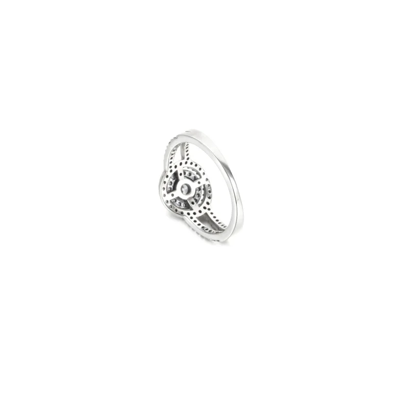 (imagine pentru) Inelul PANDORA Sparkling Double Halo - 199408C01 - Vizualizare 3