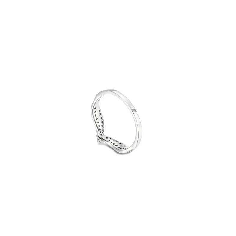 (imagine pentru) Inelul PANDORA Sparkling Leaves - 199533C01 - Vizualizare 5