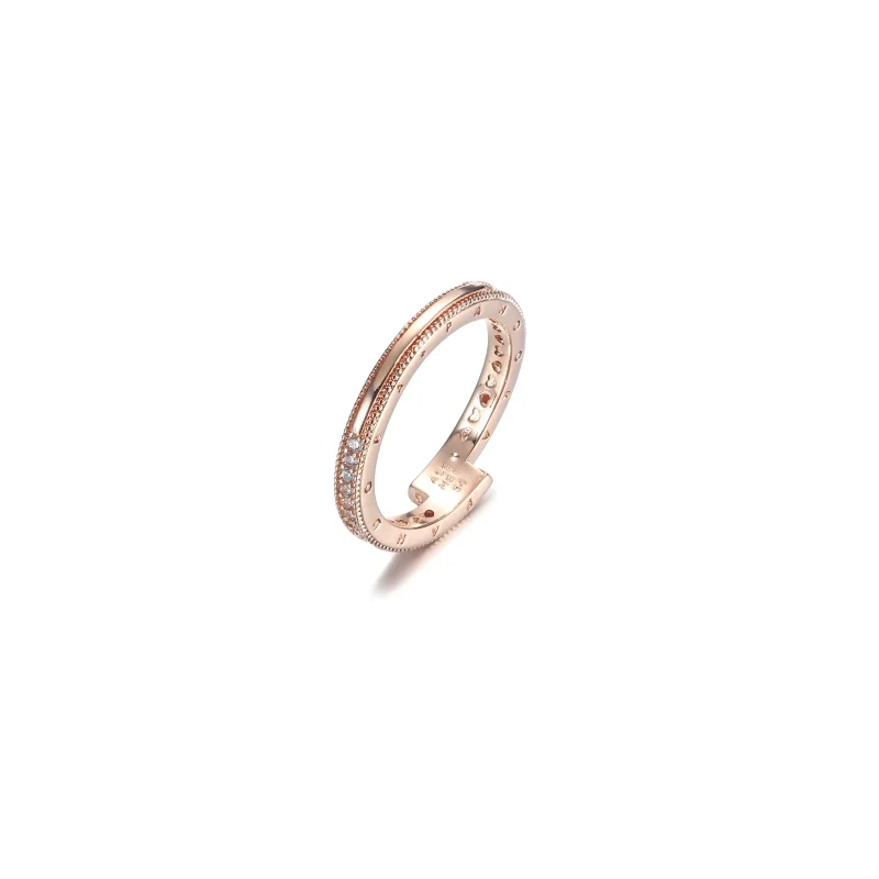 (imagine pentru) Inelul PANDORA Sparkling Overlapping - 189491C01 - Vizualizare 5
