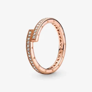 (imagine pentru) Inelul PANDORA Sparkling Overlapping - 189491C01