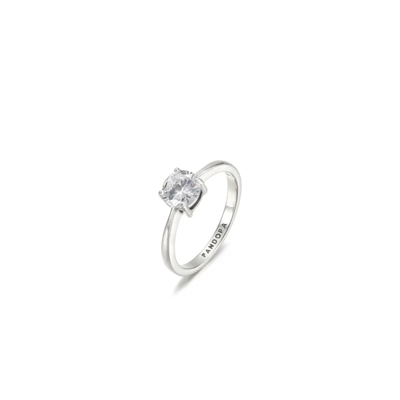 (imagine pentru) Inelul PANDORA Sparkling Solitaire - 190052C01 - Vizualizare 2