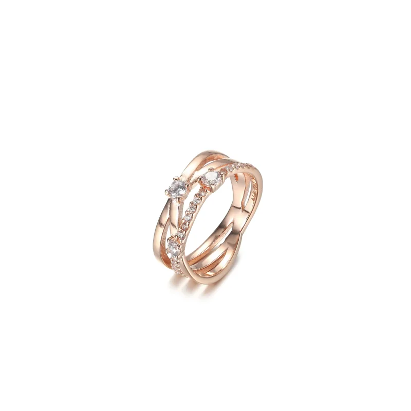 (imagine pentru) Inelul PANDORA Sparkling Triple Band - 189400C01 - Vizualizare 2