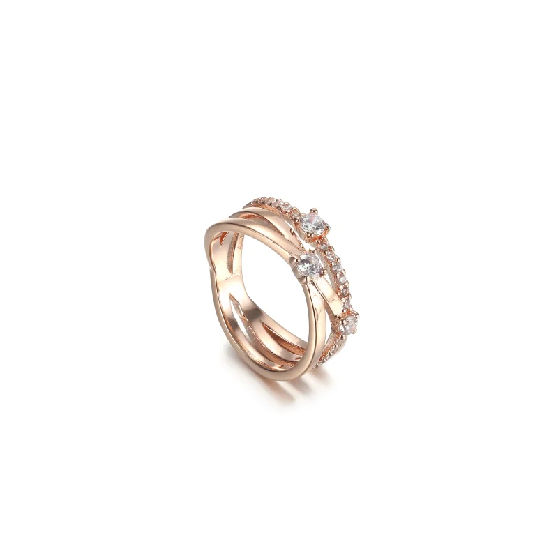 (imagine pentru) Inelul PANDORA Sparkling Triple Band - 189400C01 - Vizualizare 3