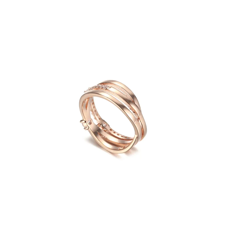 (imagine pentru) Inelul PANDORA Sparkling Triple Band - 189400C01 - Vizualizare 4
