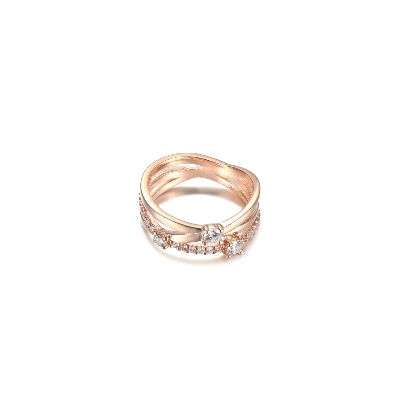 (imagine pentru) Inelul PANDORA Sparkling Triple Band - 189400C01 - Vizualizare 5
